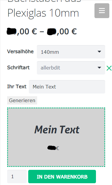 Responsive Image of the Project Typo Shop